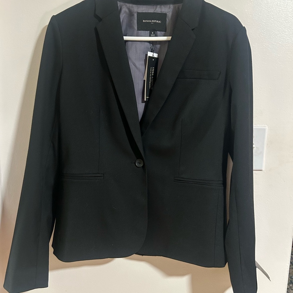 Banana Republic Black Blazer Classic Suit Jacket